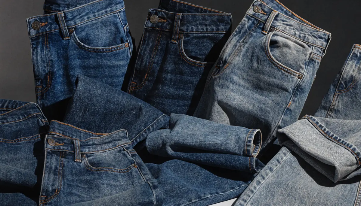 Colección de jeans YES-ZEE denim italiano premium
